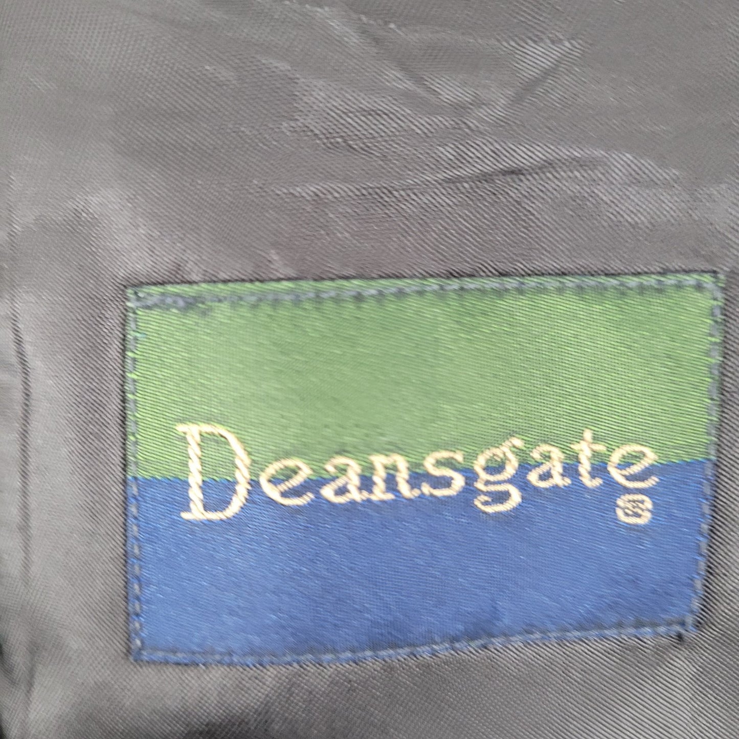 Deansgate Lambs Wool Herringbone Tweed 2 Brown Button Vented Suit Coat Size 46XL