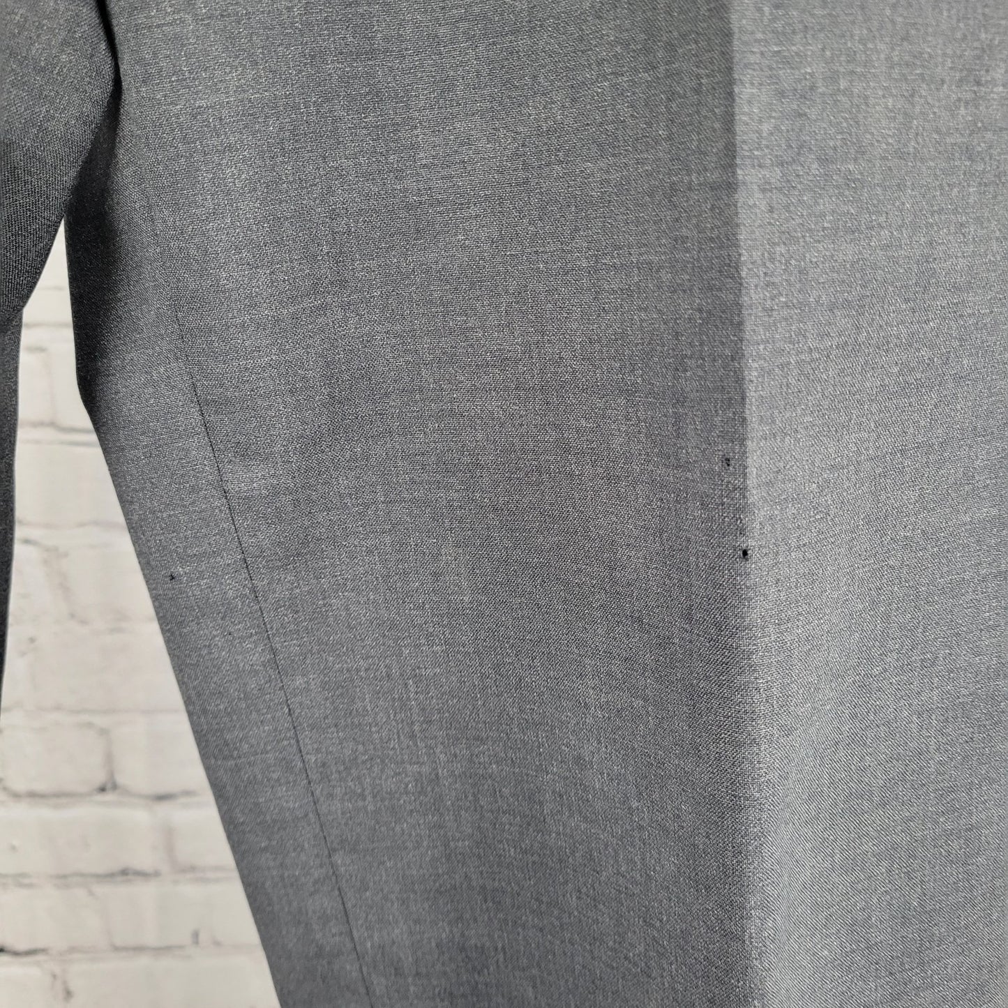 VTG Brooks Brothers Grey 100% Wool Brooksease Dress Pants USA Made Size 33x30