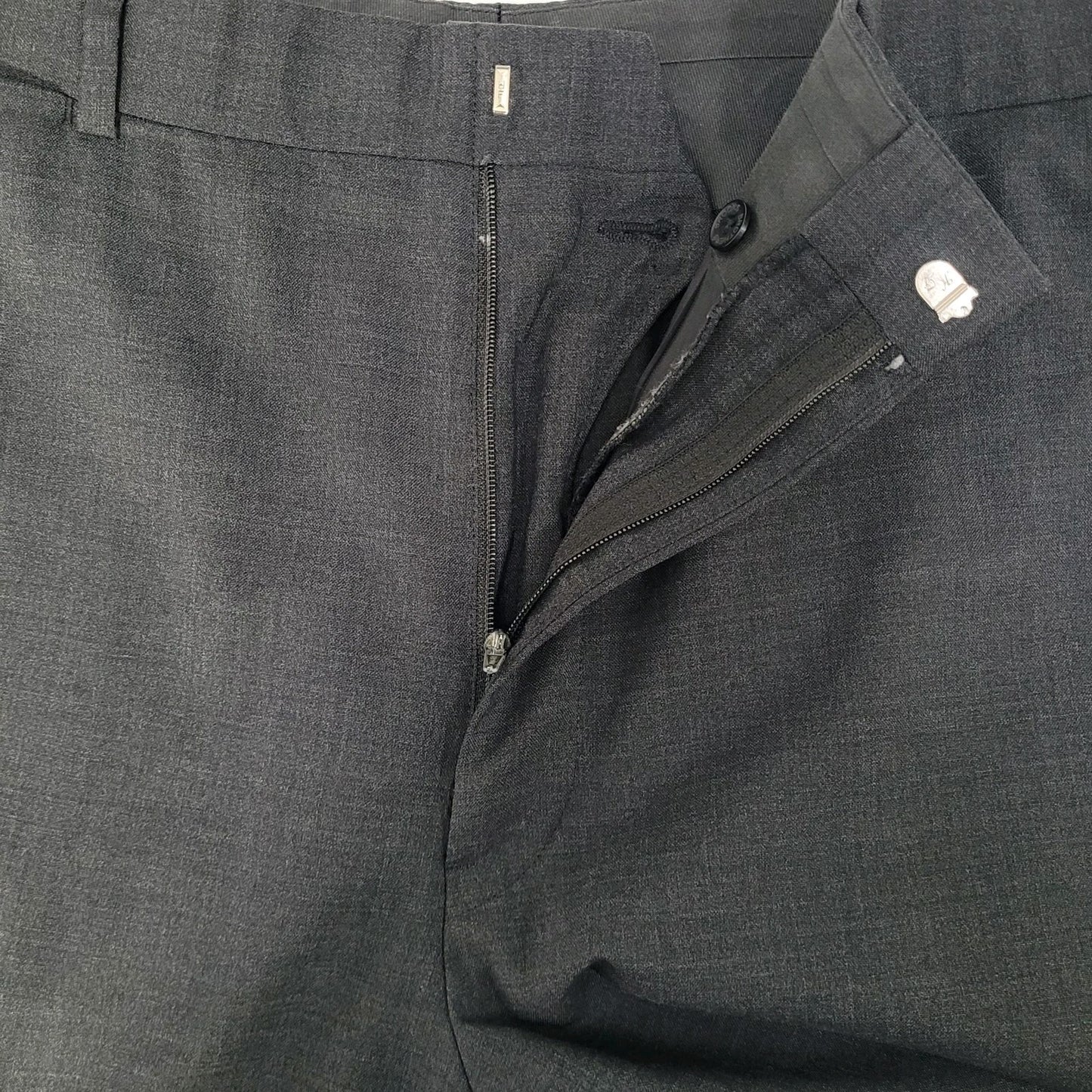 VTG Brooks Brothers Grey 100% Wool Brooksease Dress Pants USA Made Size 33x30