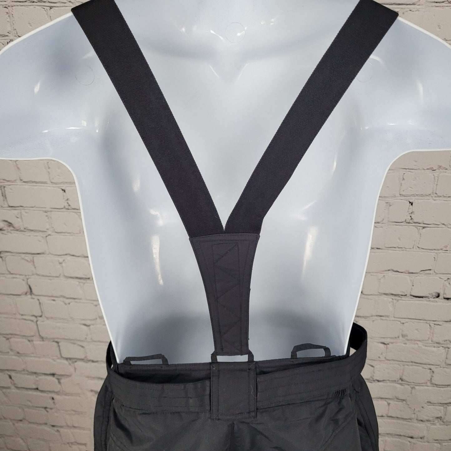 Quechua Decathlon Black Insulated Belted Snow Bib Pants Youth Size 180cm (27x31)