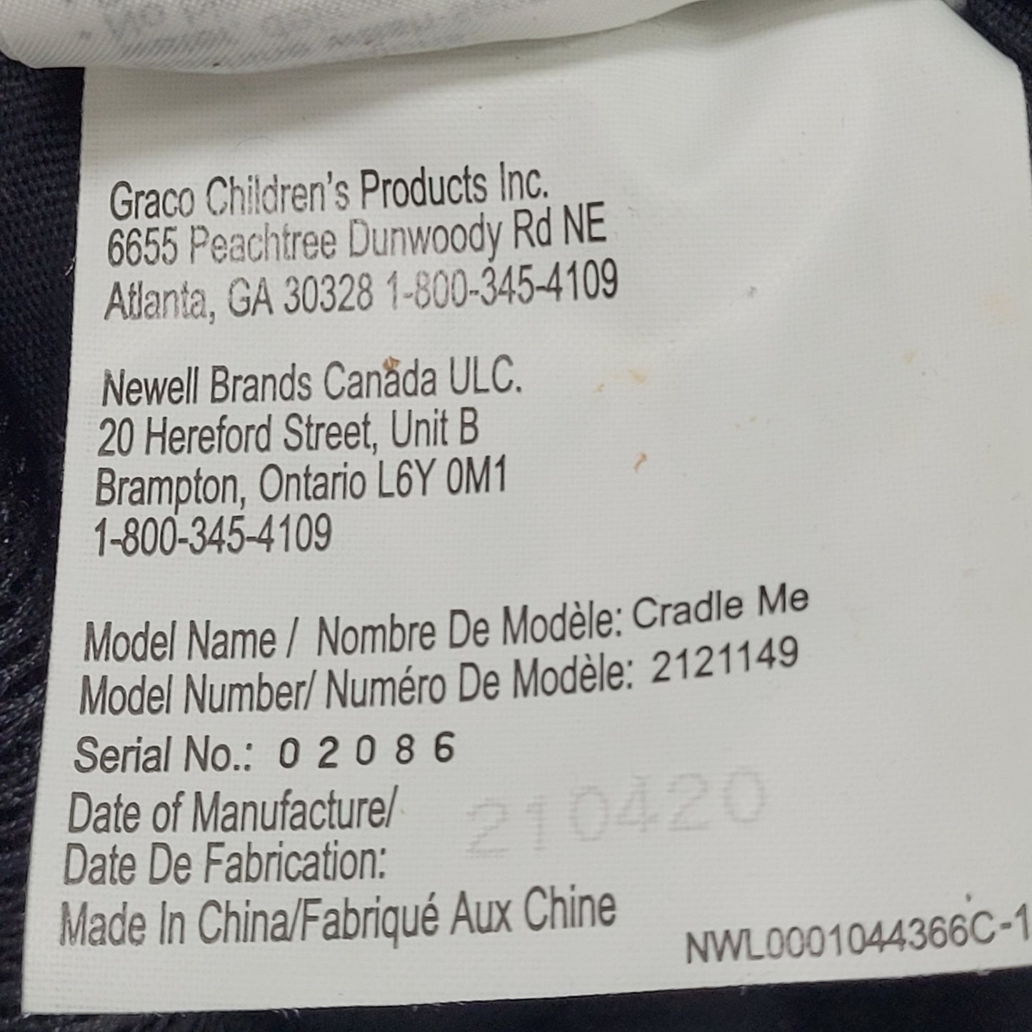 Graco Black Cradle Me 4 In 1 Multiple Positions Infant Baby Child Carrier 8-35lb