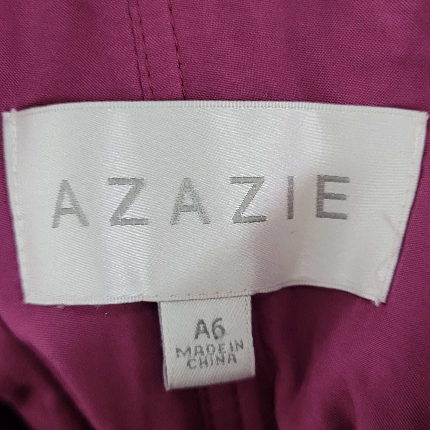 Azazie Purple Pleated Halter Strapless Backless Bridesmaid Maxi Dress Gown A6