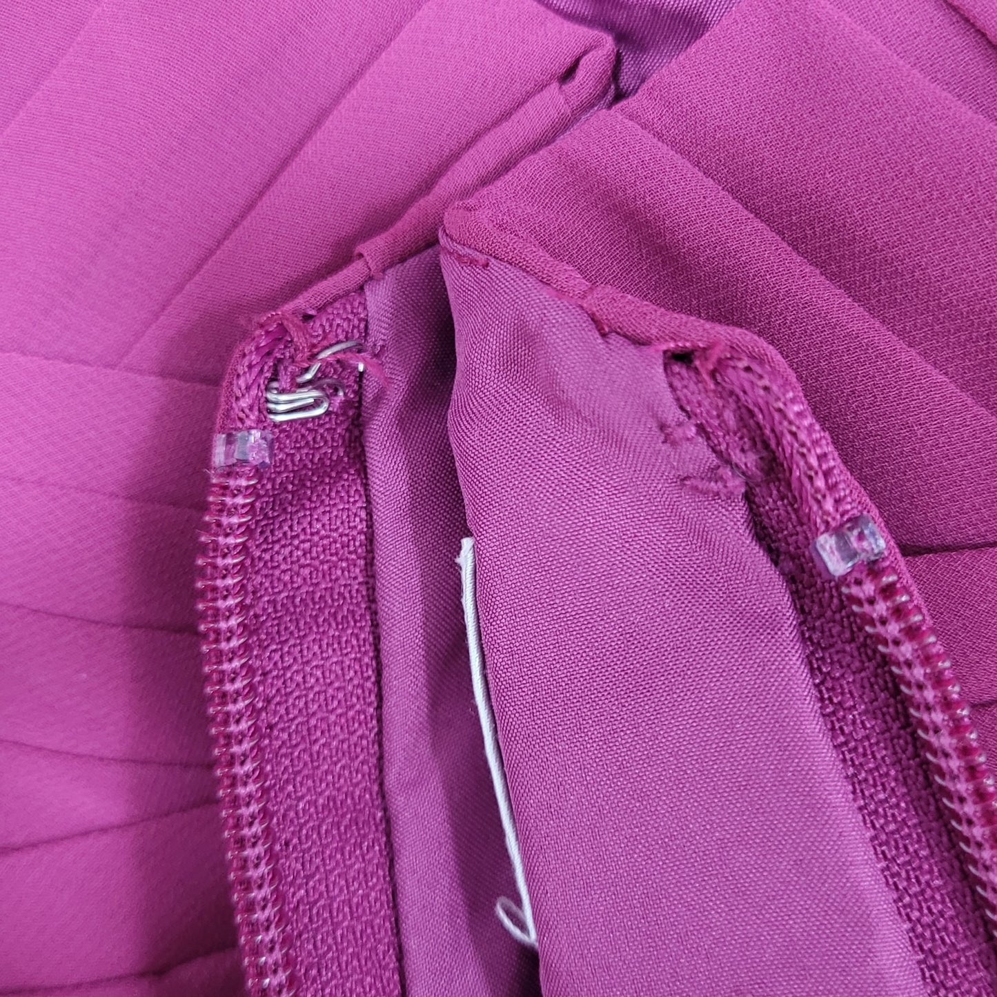 Azazie Purple Pleated Halter Strapless Backless Bridesmaid Maxi Dress Gown A6