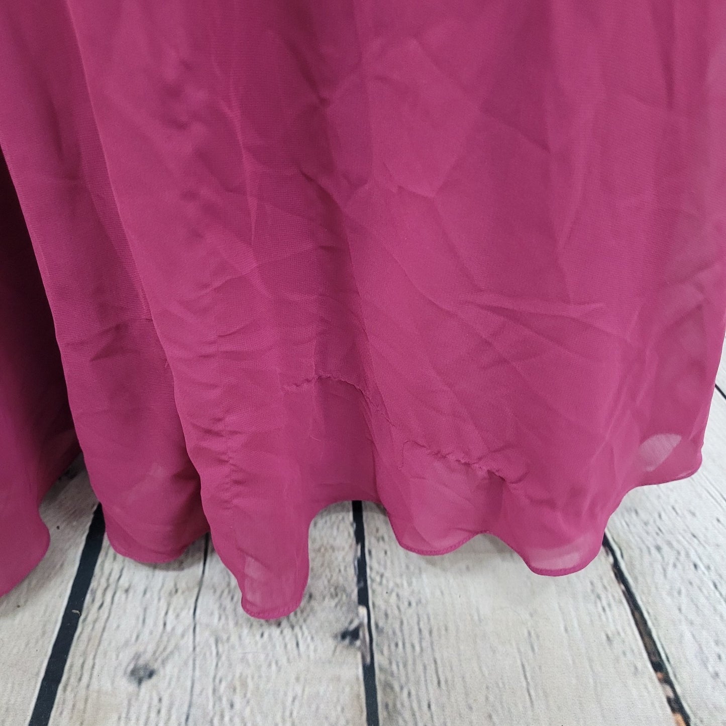 Azazie Purple Pleated Halter Strapless Backless Bridesmaid Maxi Dress Gown A6