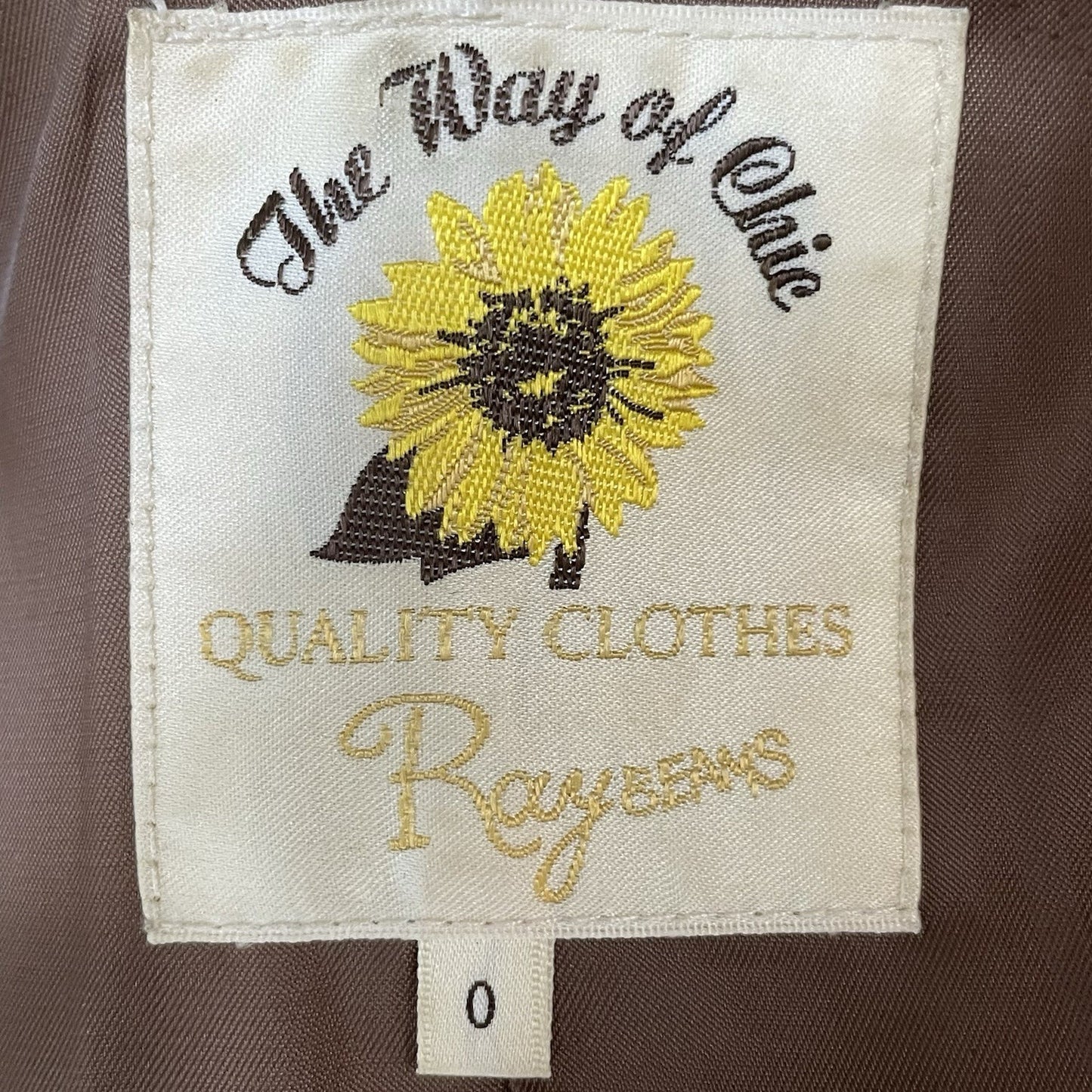VTG Raybeams Tan Wool Blend Genuine Fur Trim Hooded Toggle Closure Coat Size 0