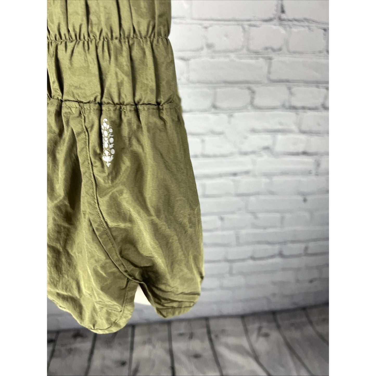 FP Movement Free People Green High Waisted Running Shorts Activewear Small S