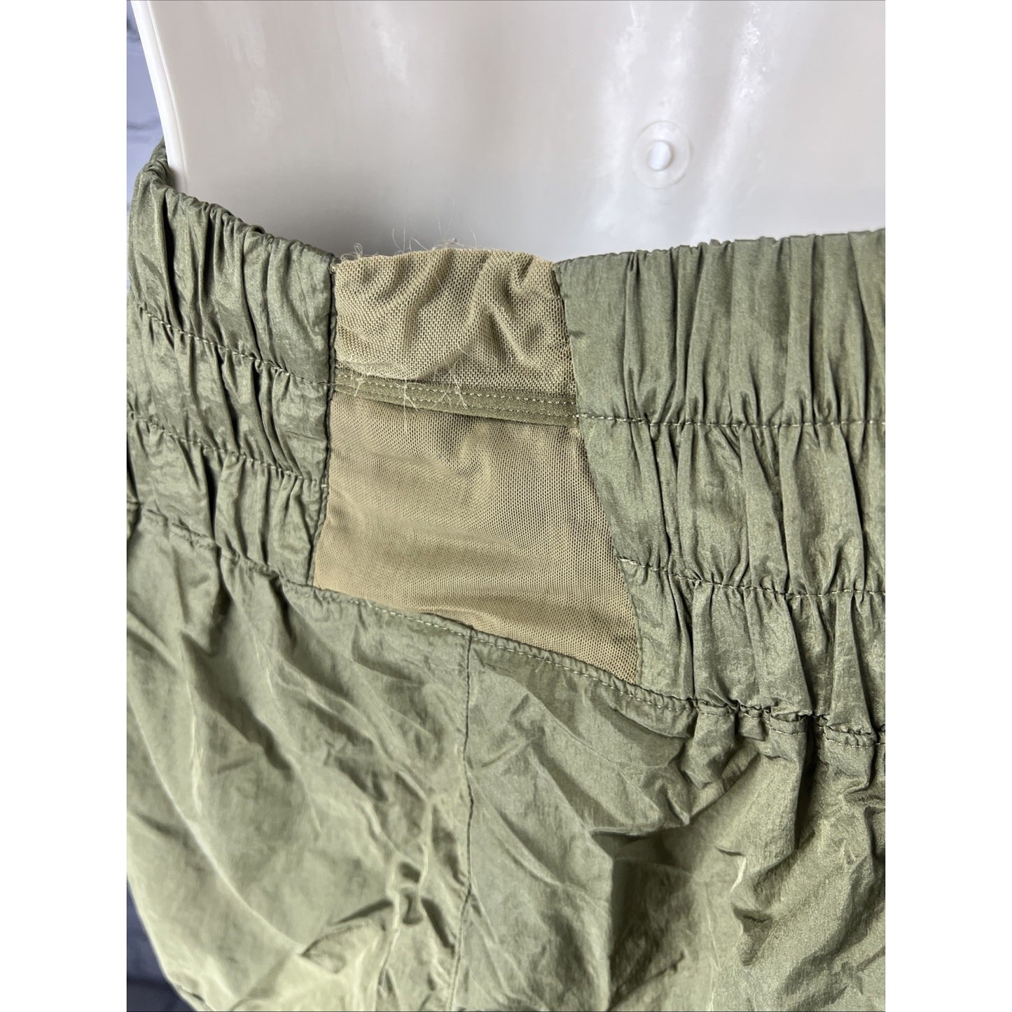 FP Movement Free People Green High Waisted Running Shorts Activewear Small S