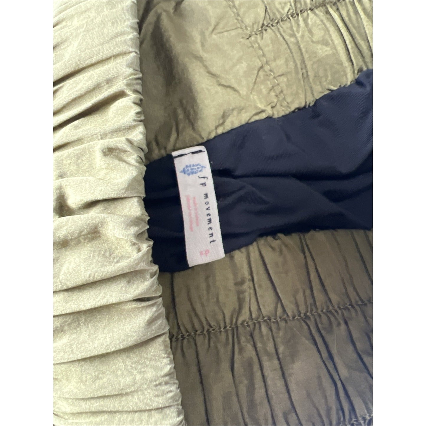 FP Movement Free People Green High Waisted Running Shorts Activewear Small S