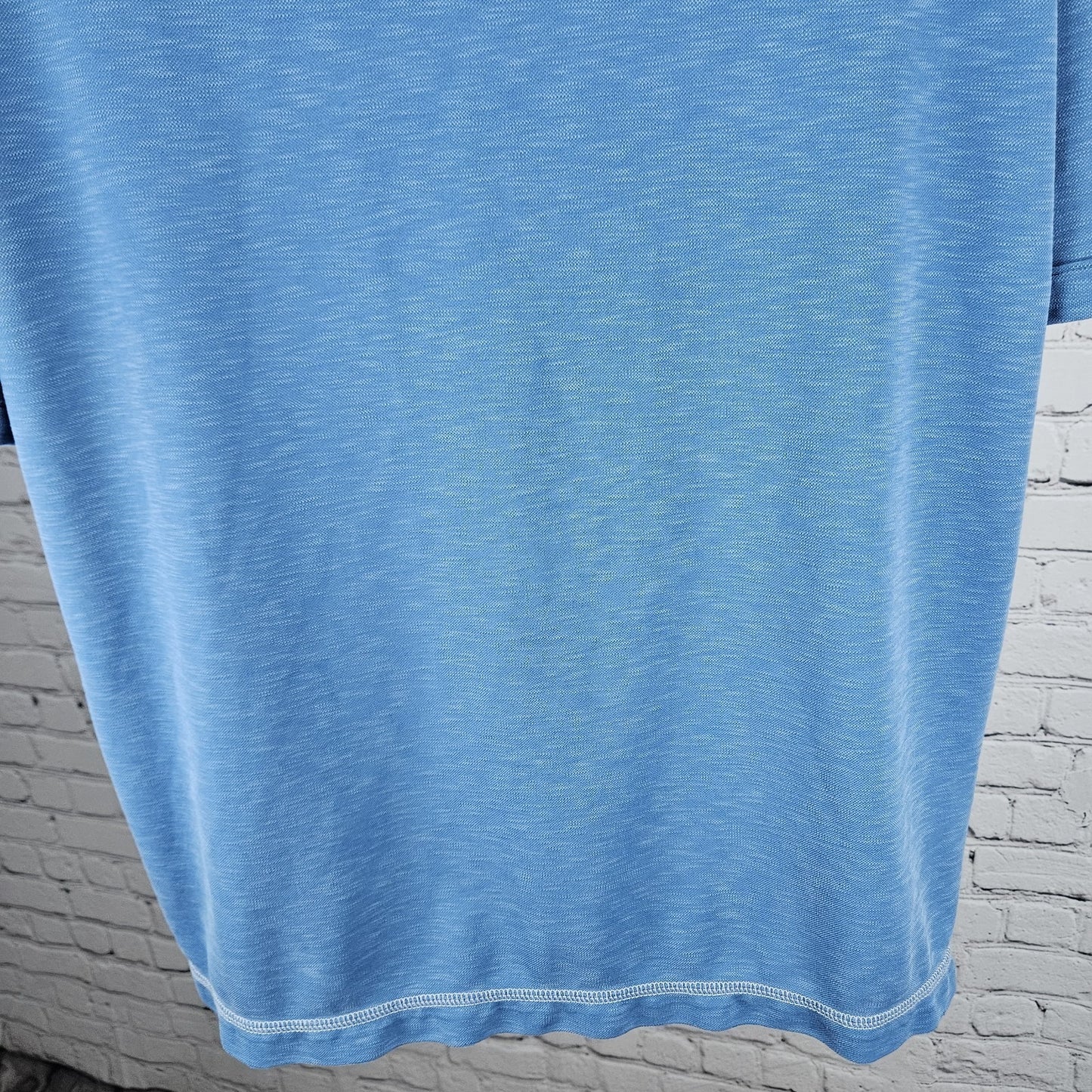 Tommy Bahama Blue Fish Embroidered Short Sleeve Spread Collar Polo Shirt Large L