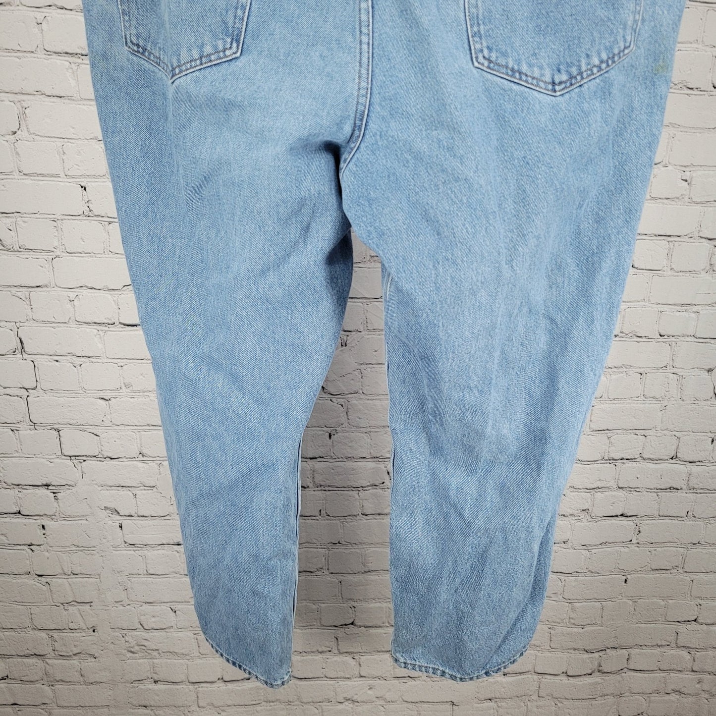 LL Bean Blue 100% Cotton Denim Classic Fit Medium Wash Straight Work Jeans 44x30