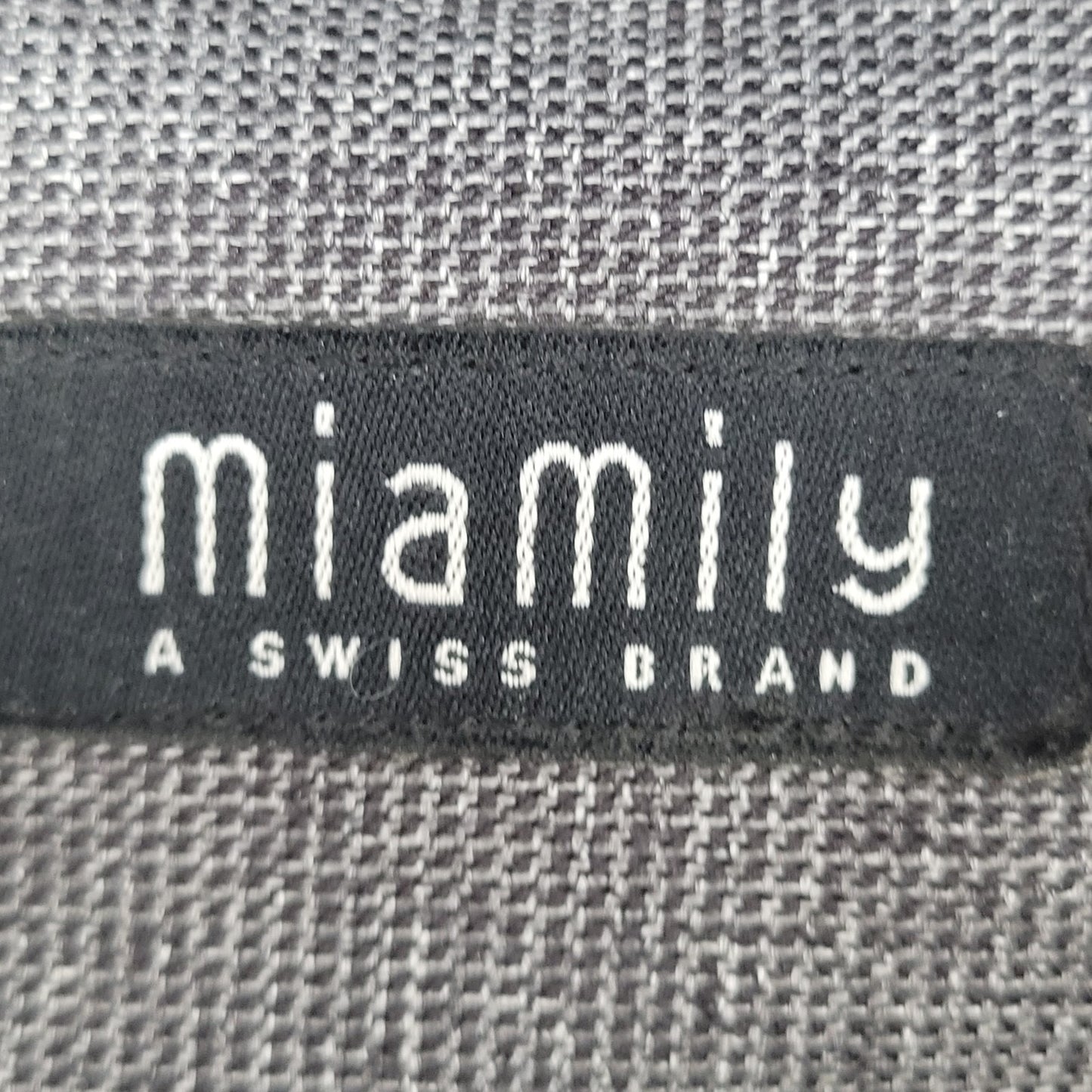 Miamily A Swiss Brand Grey Infant Baby Carrier Adjustable Straps Zipped Bag