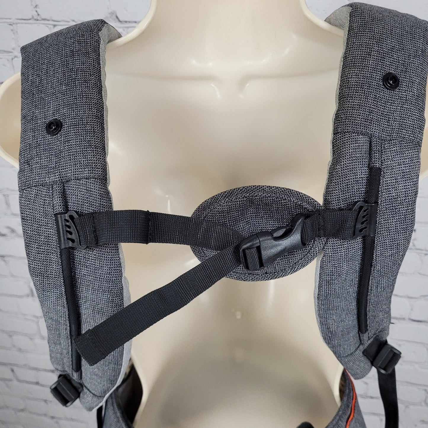 Miamily A Swiss Brand Grey Infant Baby Carrier Adjustable Straps Zipped Bag