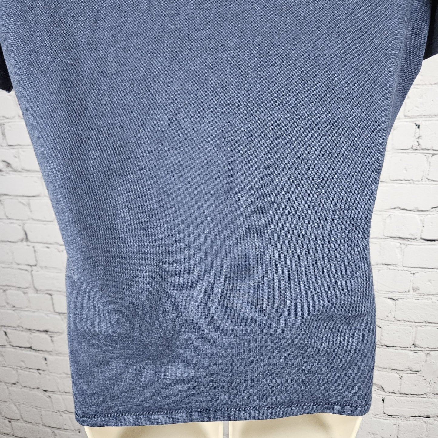 Travis Mathew Blue Chrome Tour Callaway Short Sleeve Golf Polo Shirt Top Large L