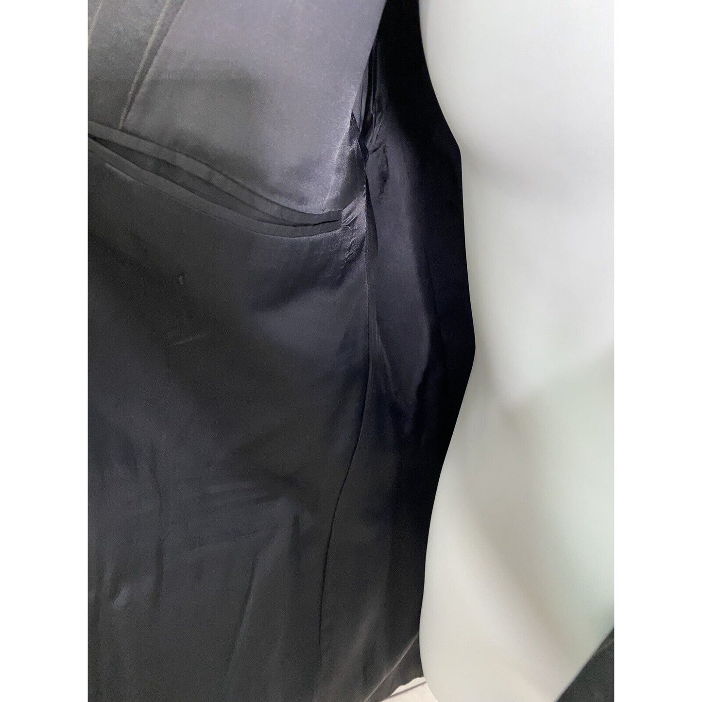 Brooks Brothers Brooksease Black Wool Striped 2 Button Blazer Jacket 43R