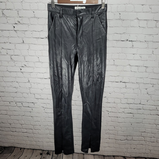 Abercrombie & Fitch Faux Leather The Skinny Ultra High Rise Pants 27 (27x33)