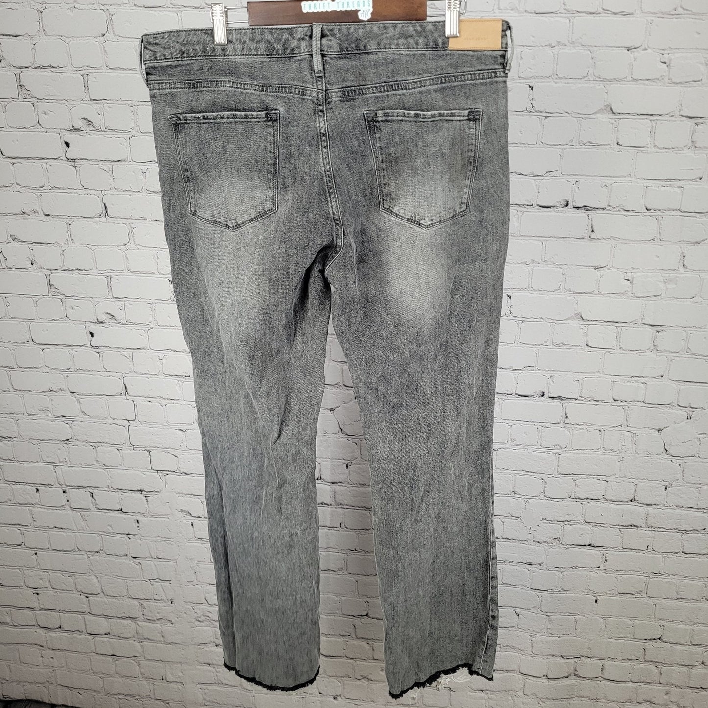 Dear John Grey Denim Jaxtyn Bootcut High Rise Stretch Jeans Size 33 (36x32)