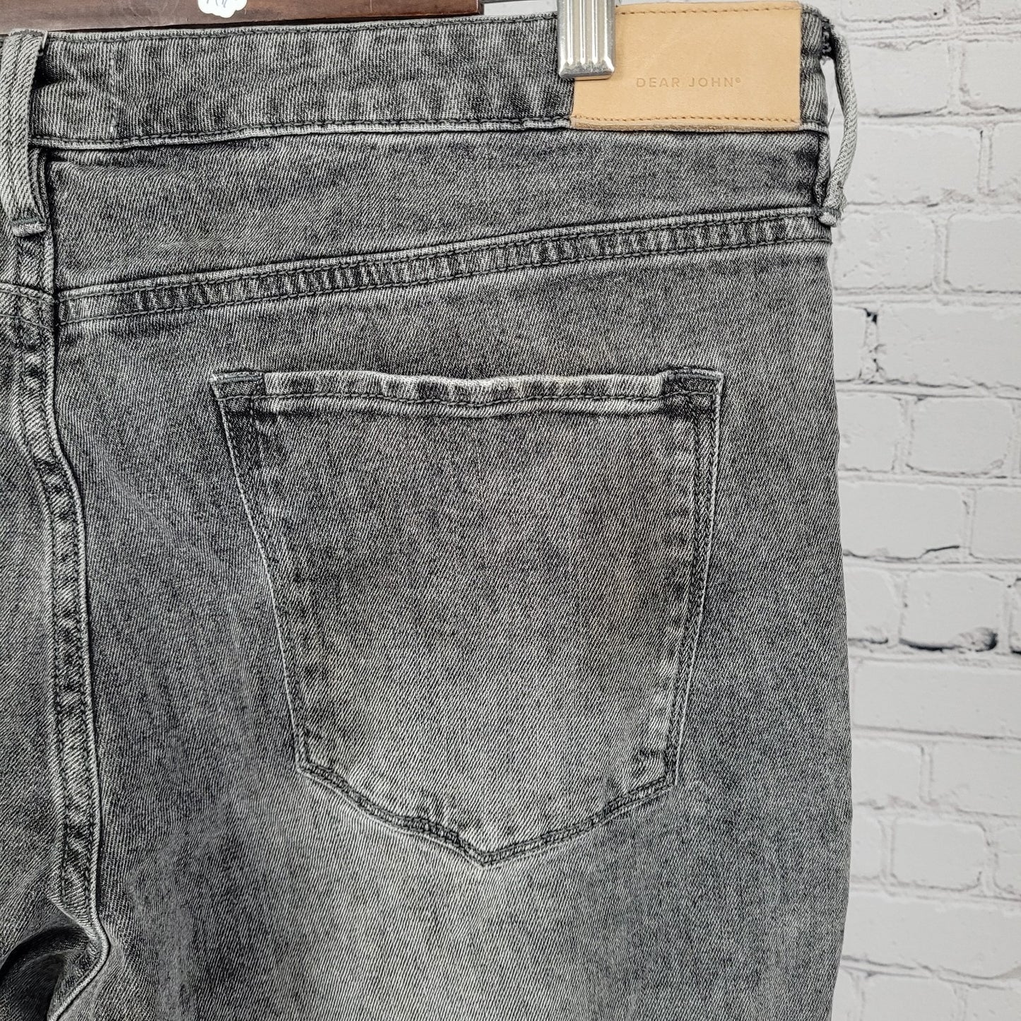 Dear John Grey Denim Jaxtyn Bootcut High Rise Stretch Jeans Size 33 (36x32)