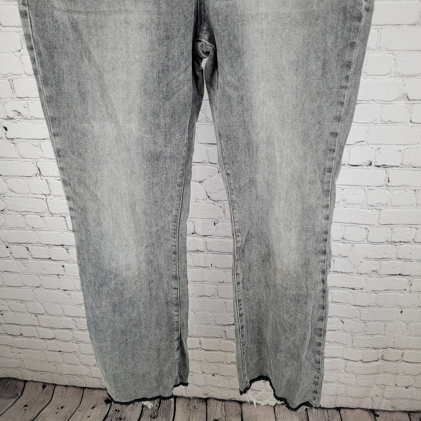Dear John Grey Denim Jaxtyn Bootcut High Rise Stretch Jeans Size 33 (36x32)
