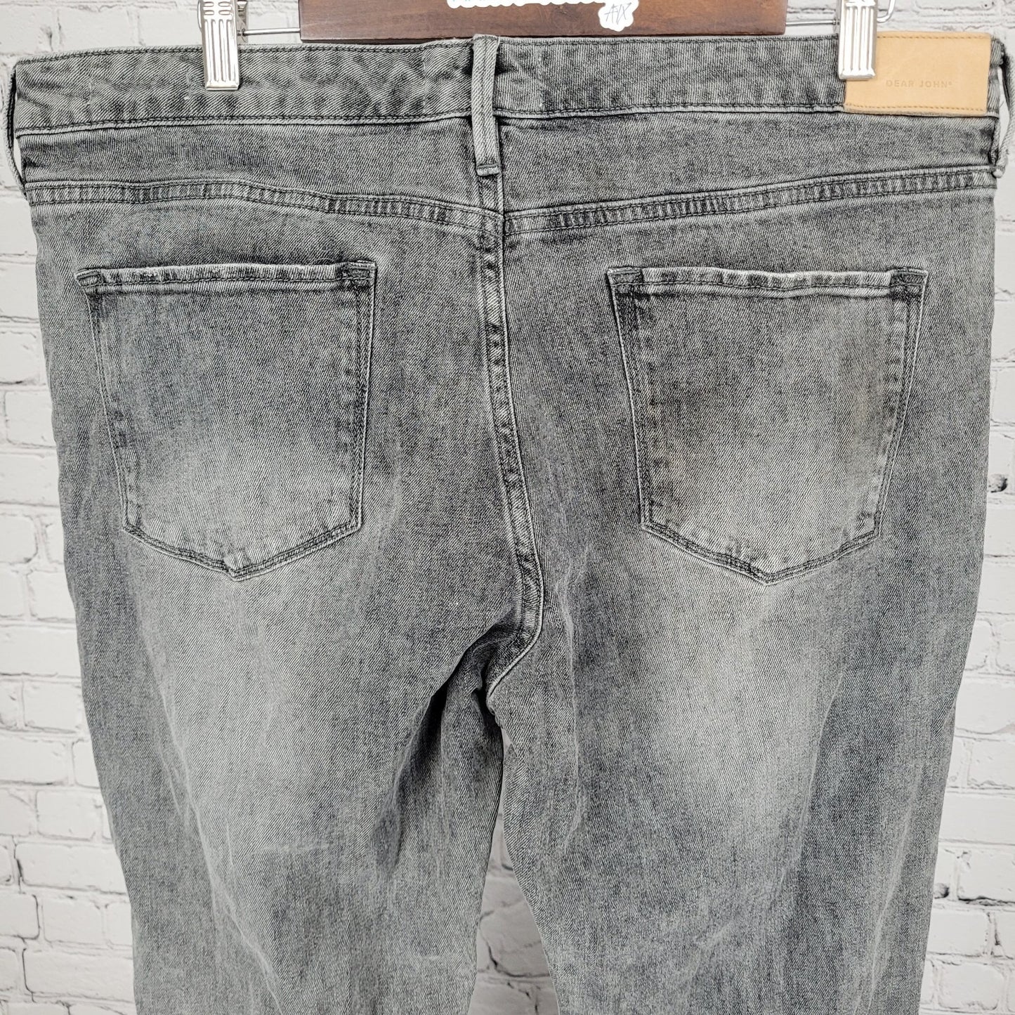 Dear John Grey Denim Jaxtyn Bootcut High Rise Stretch Jeans Size 33 (36x32)