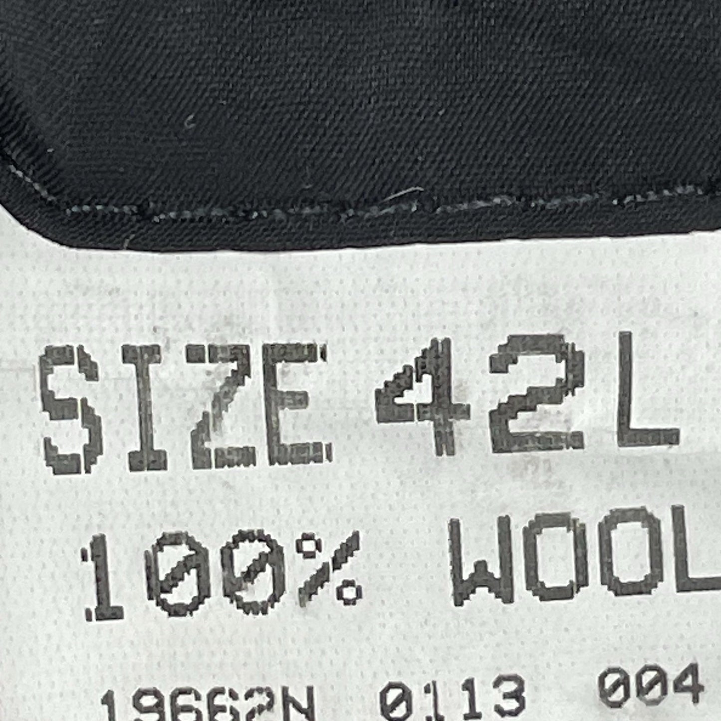 Jos A Bank Black 100% Wool Travelers Collection 2 Button Blazer Sport Coat 42L