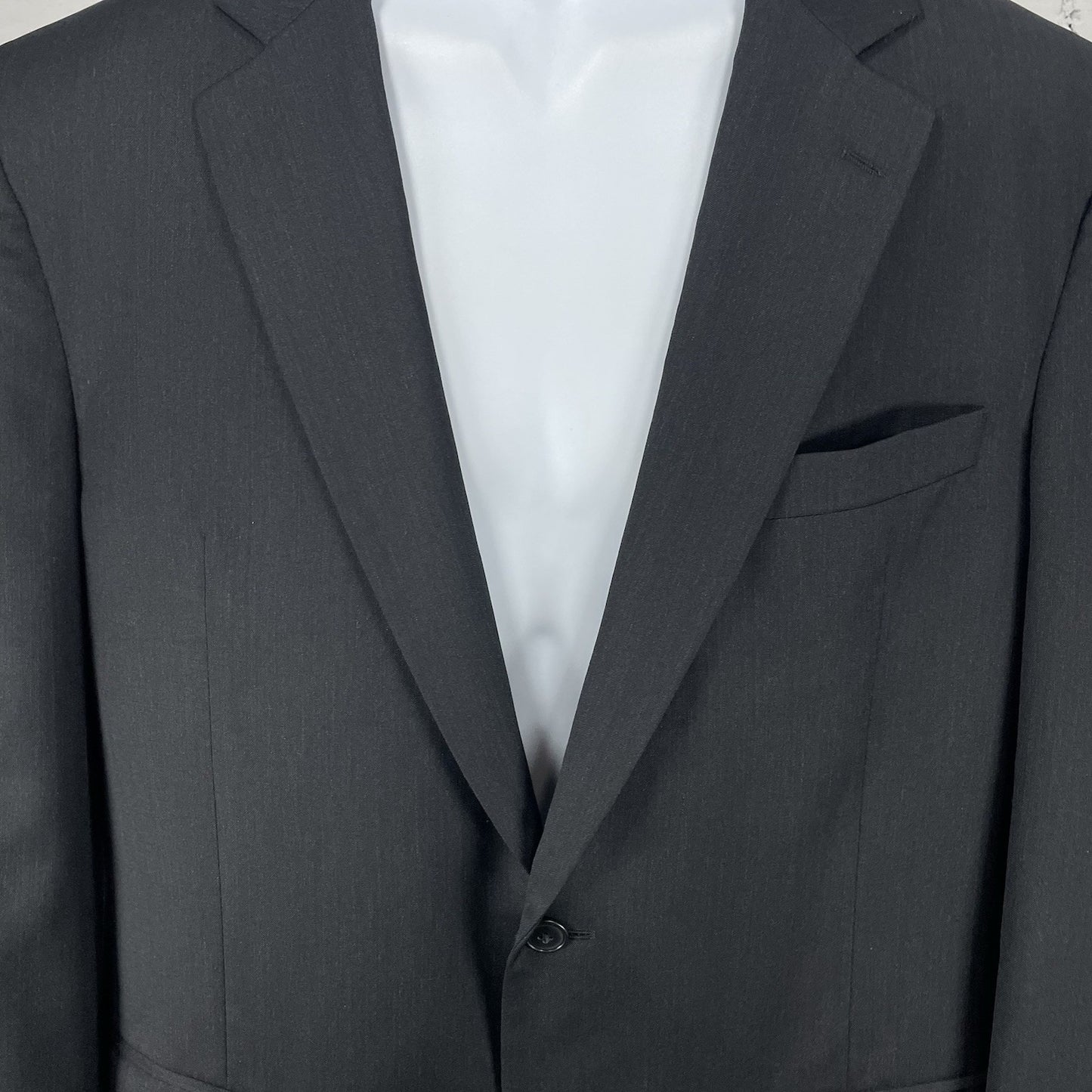 Jos A Bank Black 100% Wool Travelers Collection 2 Button Blazer Sport Coat 42L