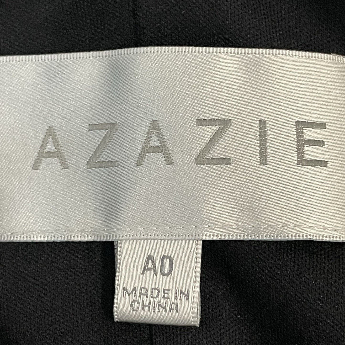 AZAZIE Black Sleeveless Slit Padded Bridesmaid Prom Formal Maxi Dress Size A0