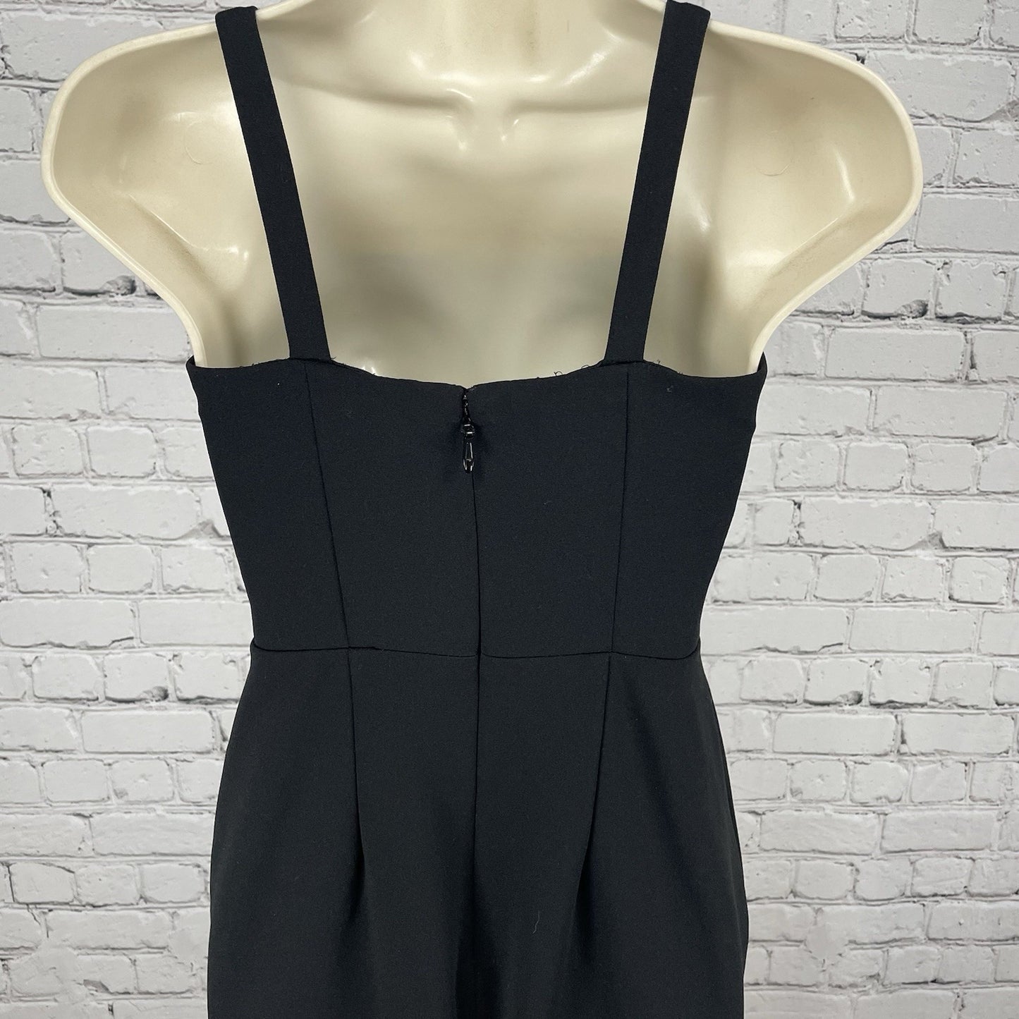 AZAZIE Black Sleeveless Slit Padded Bridesmaid Prom Formal Maxi Dress Size A0