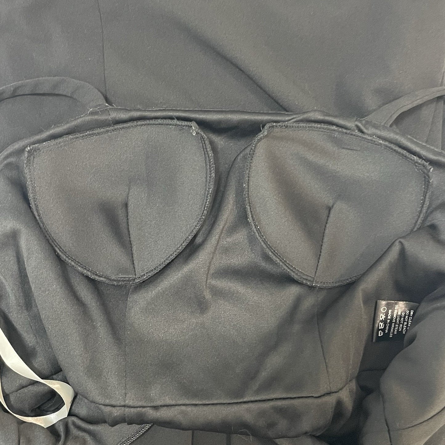 AZAZIE Black Sleeveless Slit Padded Bridesmaid Prom Formal Maxi Dress Size A0