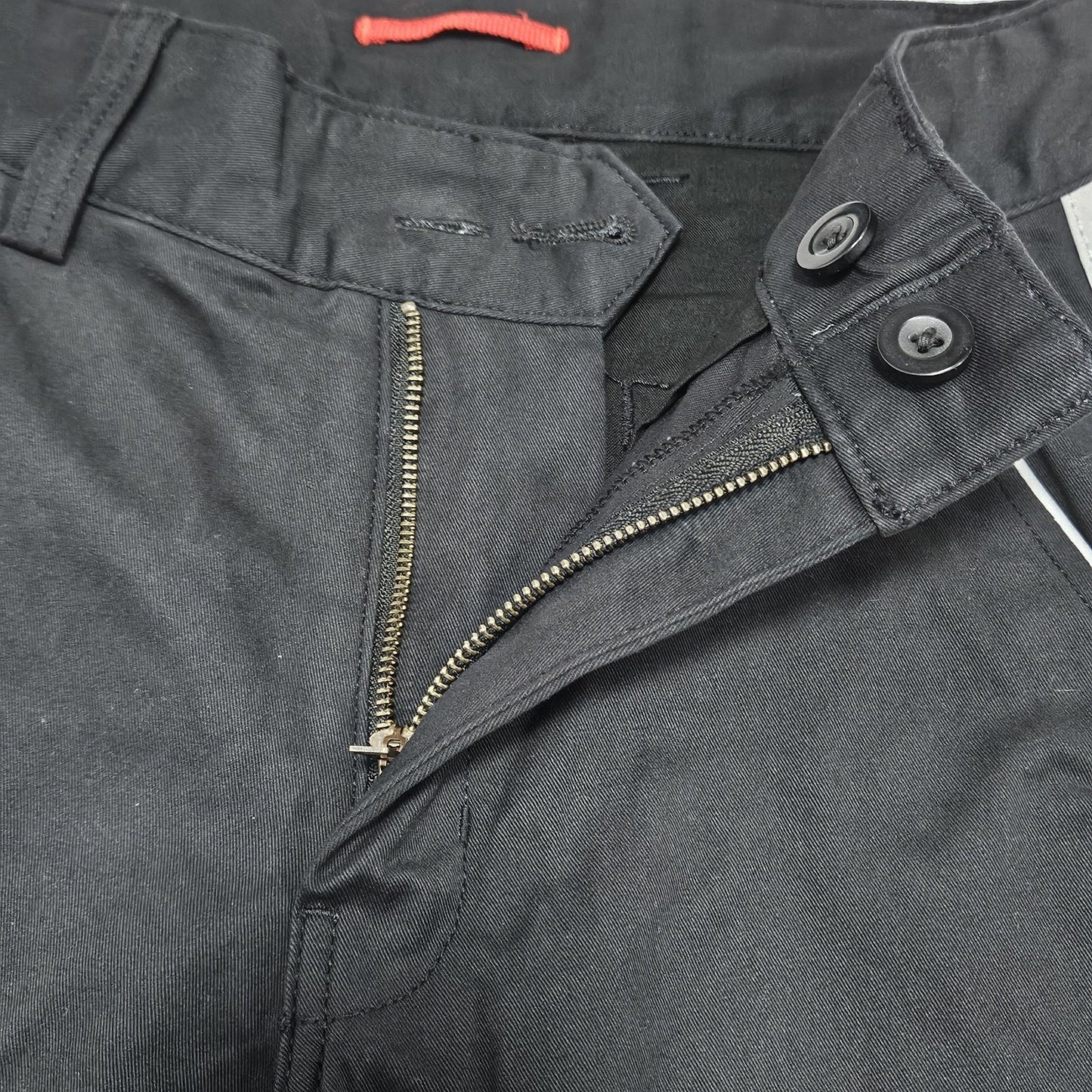 Tesla Black Relective Stripe Straight Leg Workwear Casual Chino Pants 30x30
