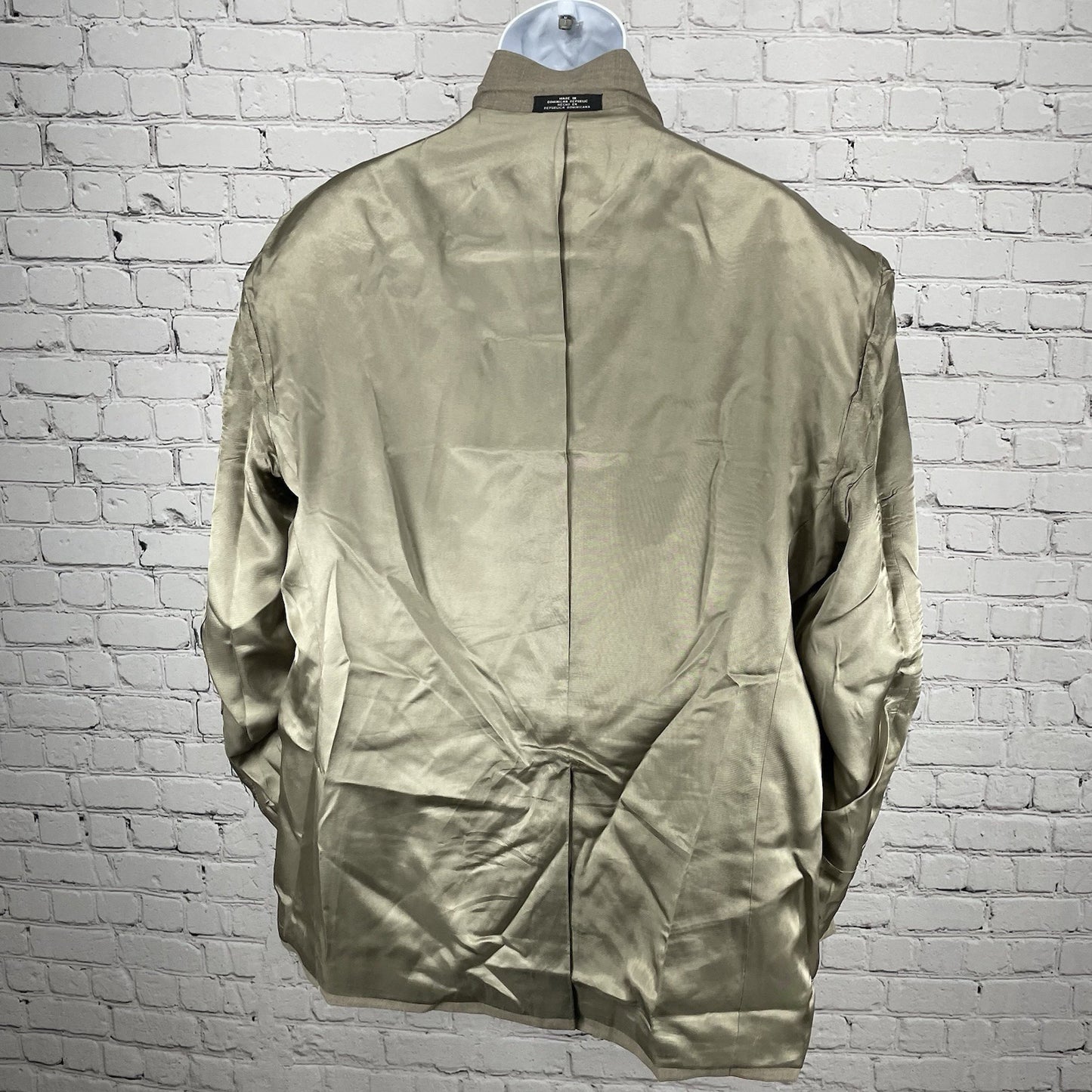 Stafford Brown Worsted Wool Blend 2 Button Vented Blazer Sport Coat Size 48R