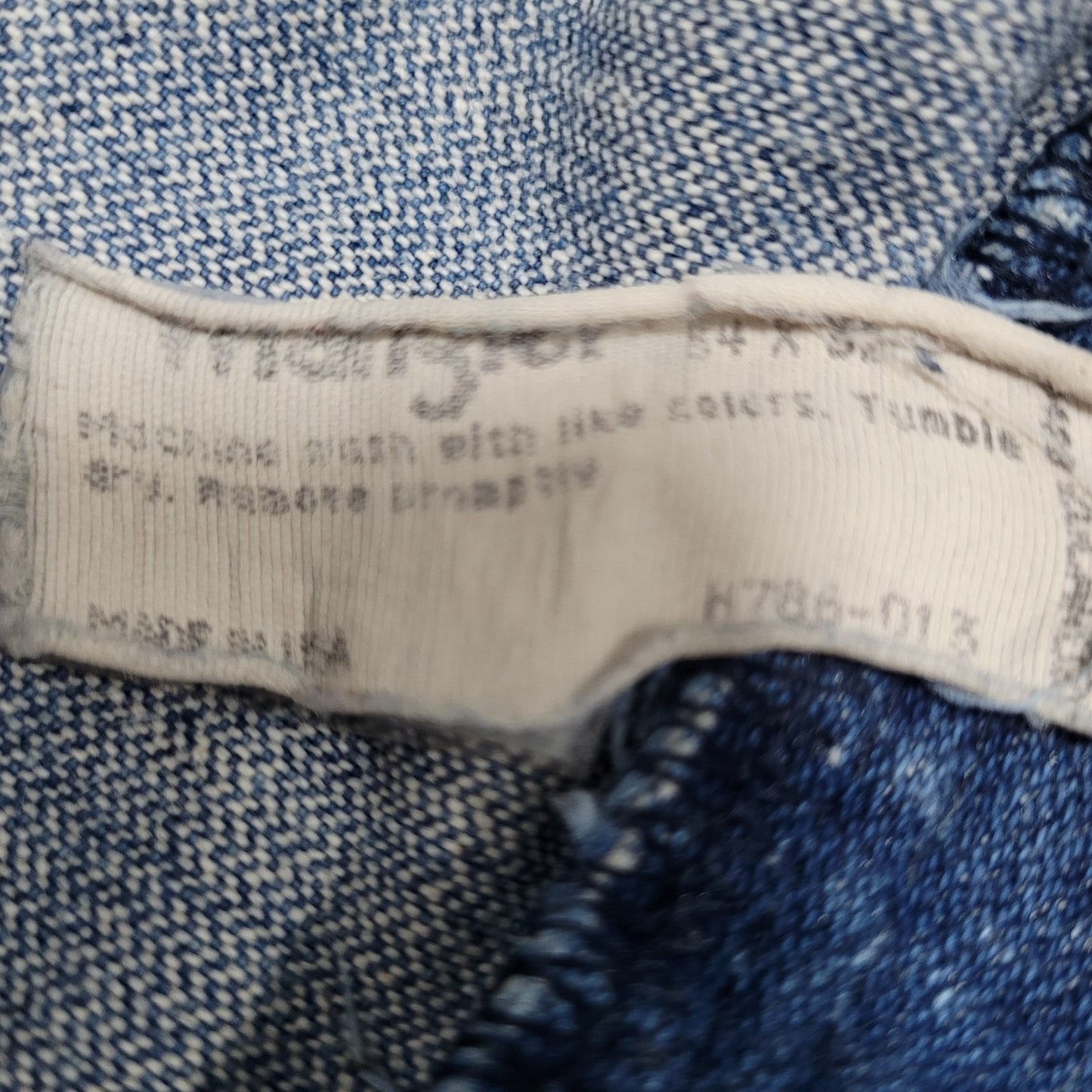 VTG Wrangler Blue Denim 100% Cotton Straight Leg Jeans USA 34x32 (32x31)