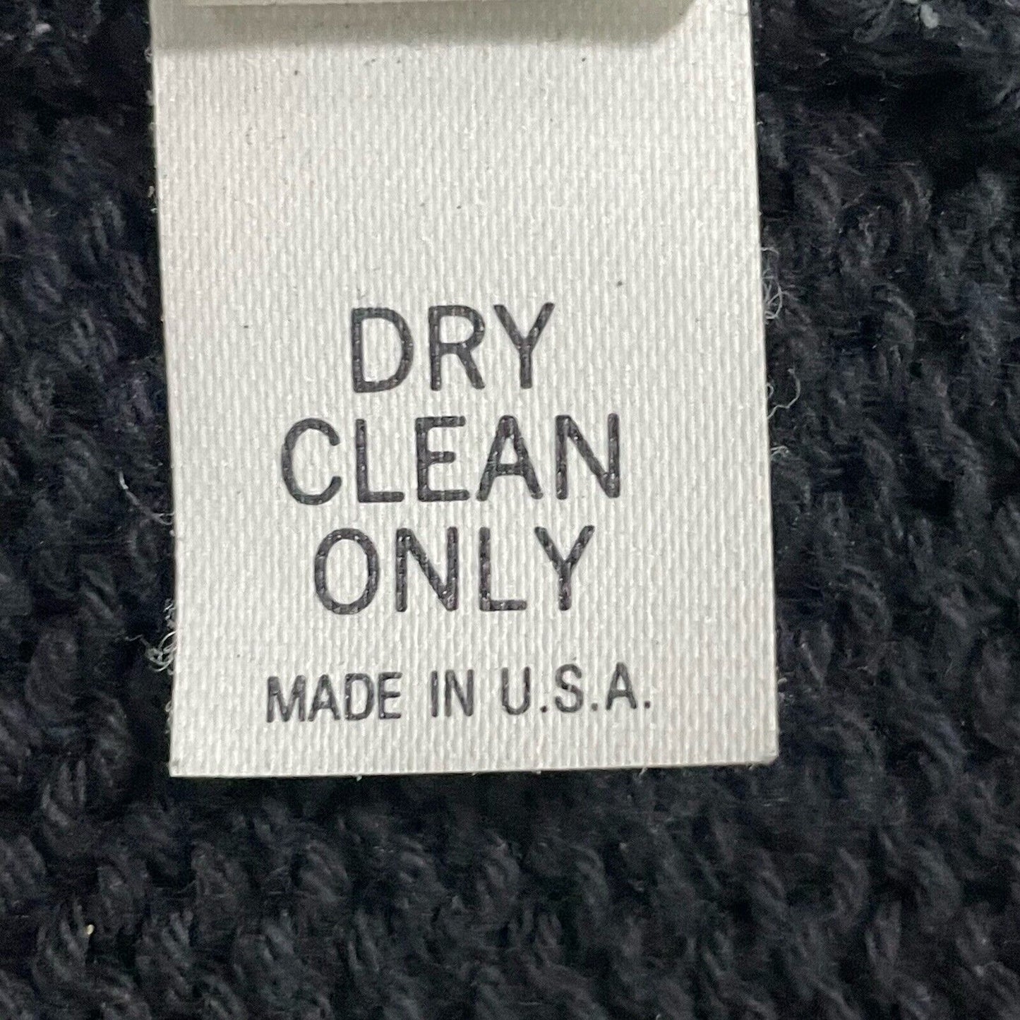 VTG Annie M Black Knitwear Wood Button Sweater Vest Collar USA Made Size Medium