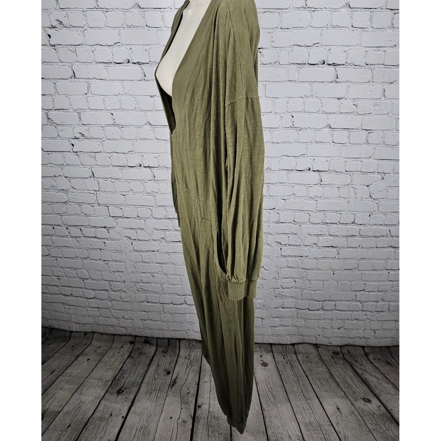 Natural Life Green 100% Cotton Long Sleeve Relaxed Casual 1 Piece Jumper Large L