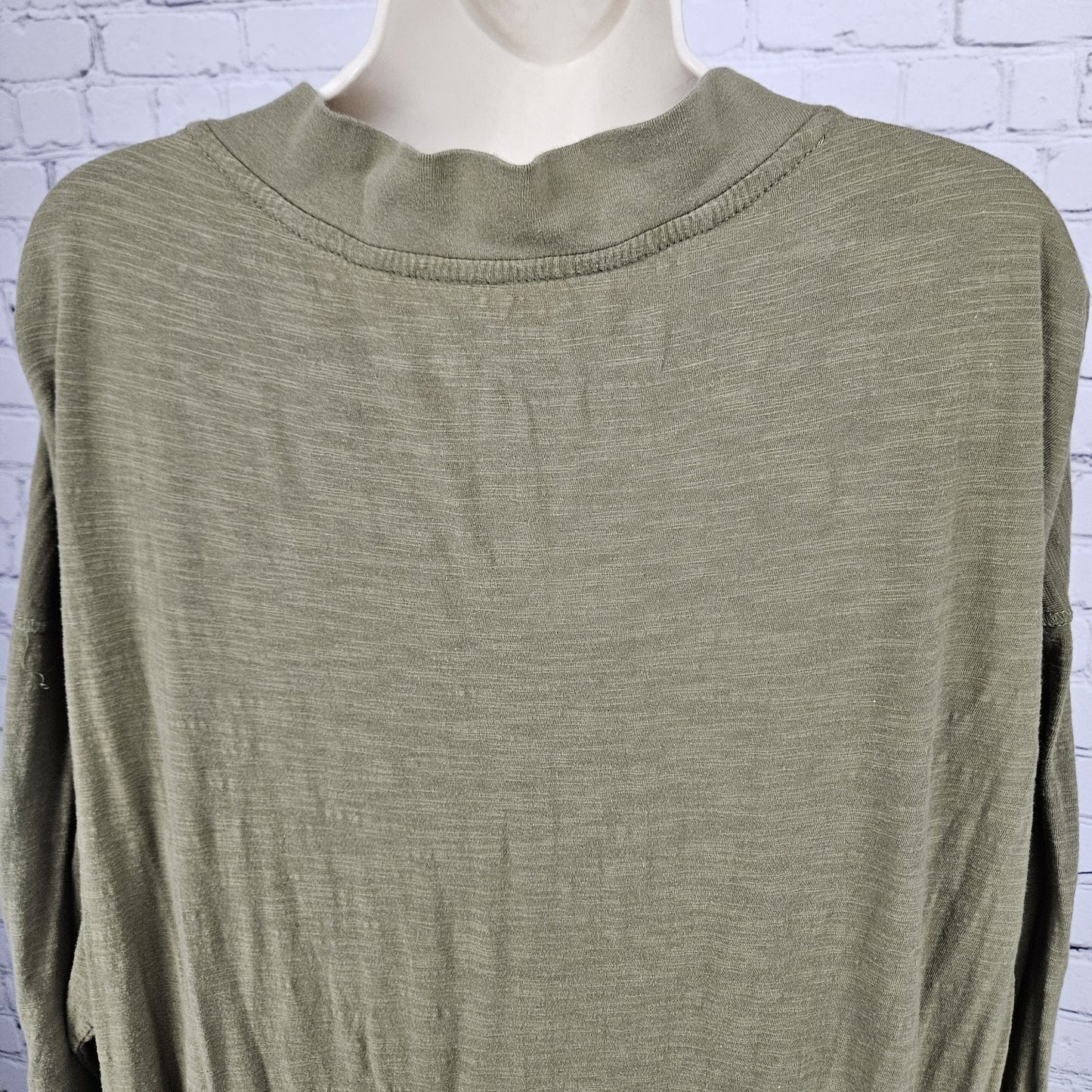 Natural Life Green 100% Cotton Long Sleeve Relaxed Casual 1 Piece Jumper Large L