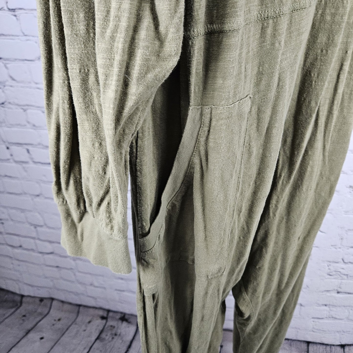 Natural Life Green 100% Cotton Long Sleeve Relaxed Casual 1 Piece Jumper Large L