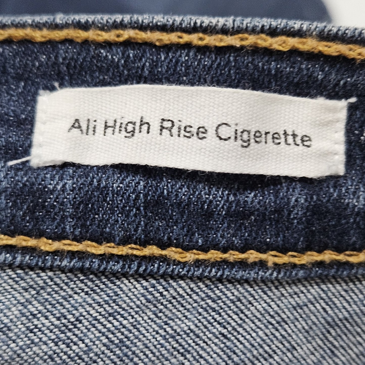 Frame Blue Denim Ali High Rise Cigerette Raw Hem Skinny Jeans USA 26 (26x26)