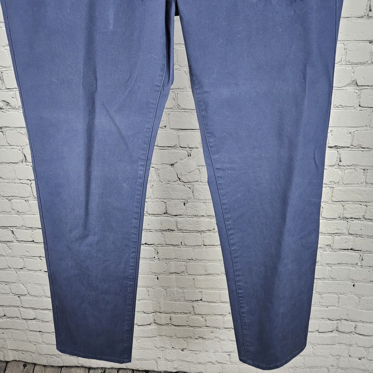 Bonobos Navy Slim Cotton Blend Straight Leg Flat Front Chino Pants 33x32