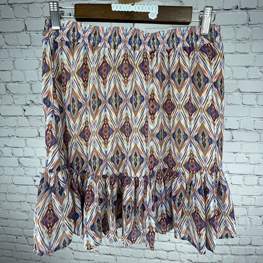 NWT Banana Republic Chiffon Flounce Flowy Elastic Waist Skirt Small S (28x17)