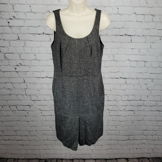 Ann Taylor Black Wool Silk Blend Sleeveless Lined Sheath Dress Petite Size 6P