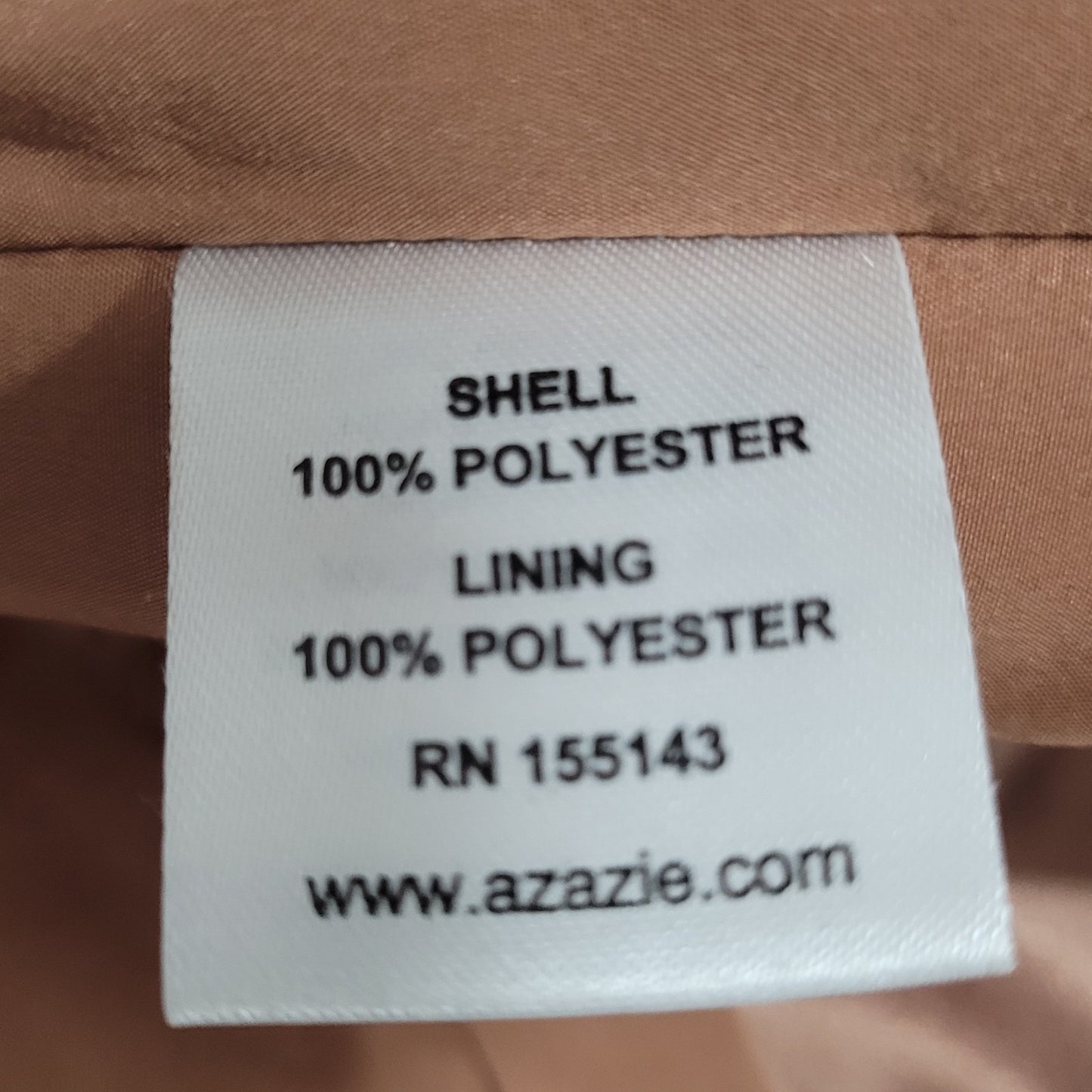 Azazie Rose Gold Pink One Shoulder Pleated Bridesmaid Dress Size C Custom