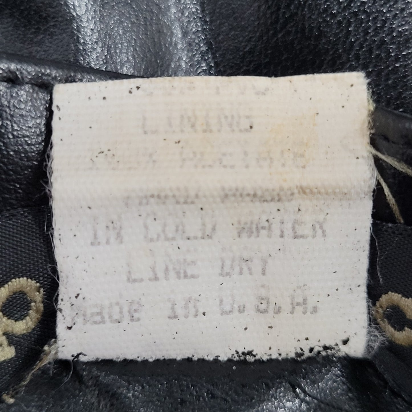 VTG Product Black Leather Mid Rise Straight Leg Pants USA Large L (38x30.5)