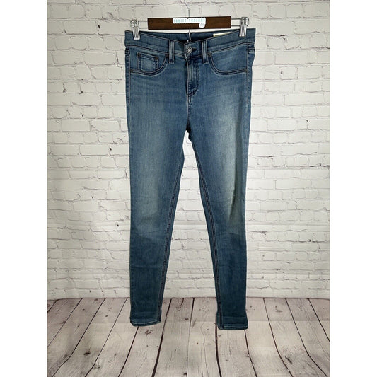 Rag & Bone Blue Medium Wash High Rise Legging Women’s Jeans Size 26 (28 x 31)