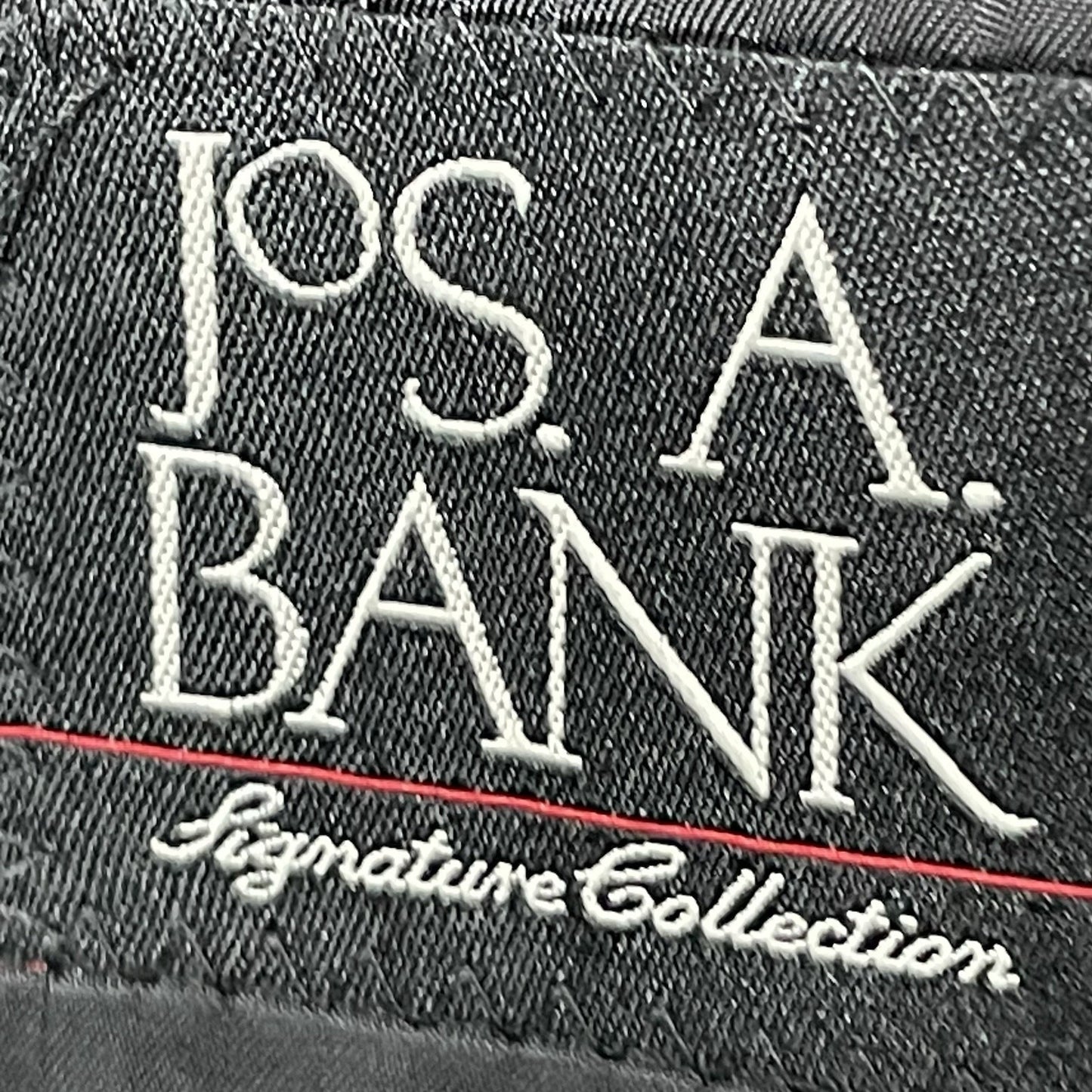 Jos A Bank Signature Collection Black Striped Wool 2 Button Blazer Sportcoat 43R