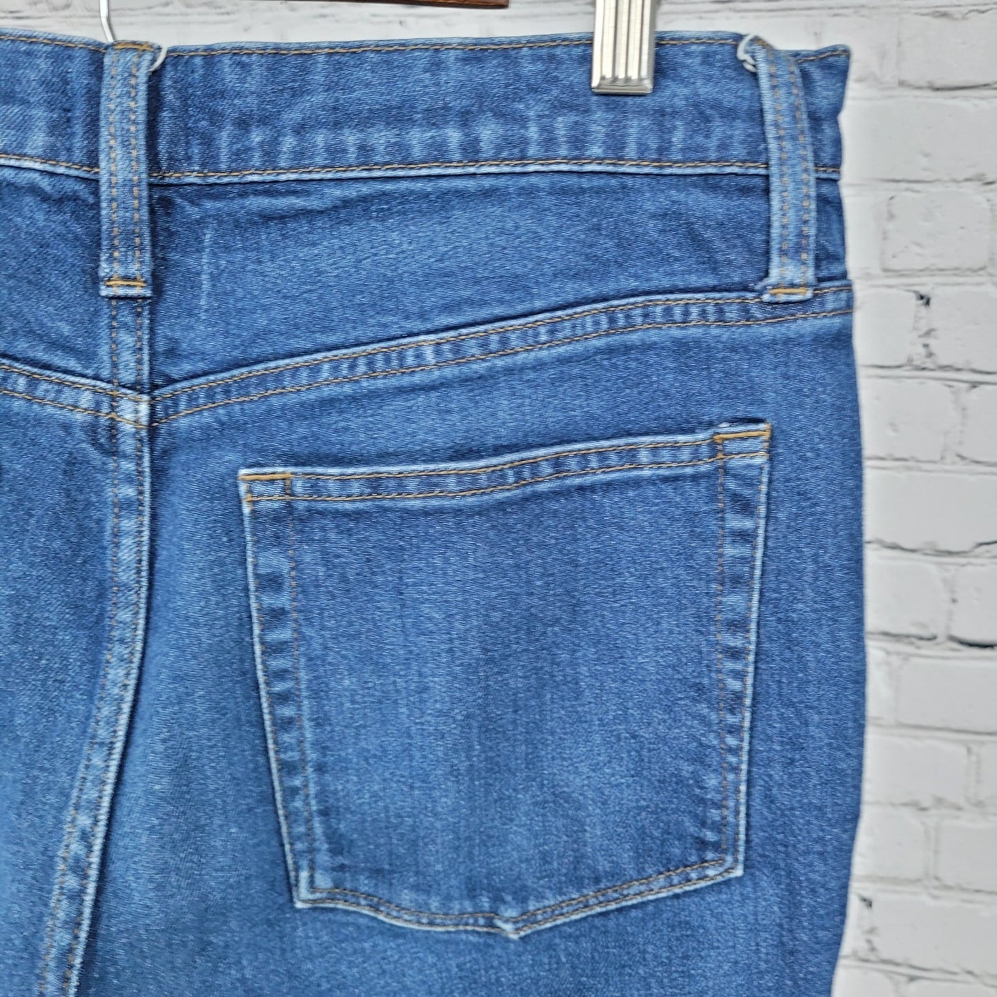 J.CREW Blue Denim Essential Straight High Rise Medium Wash Jeans Size 30 (30x26)