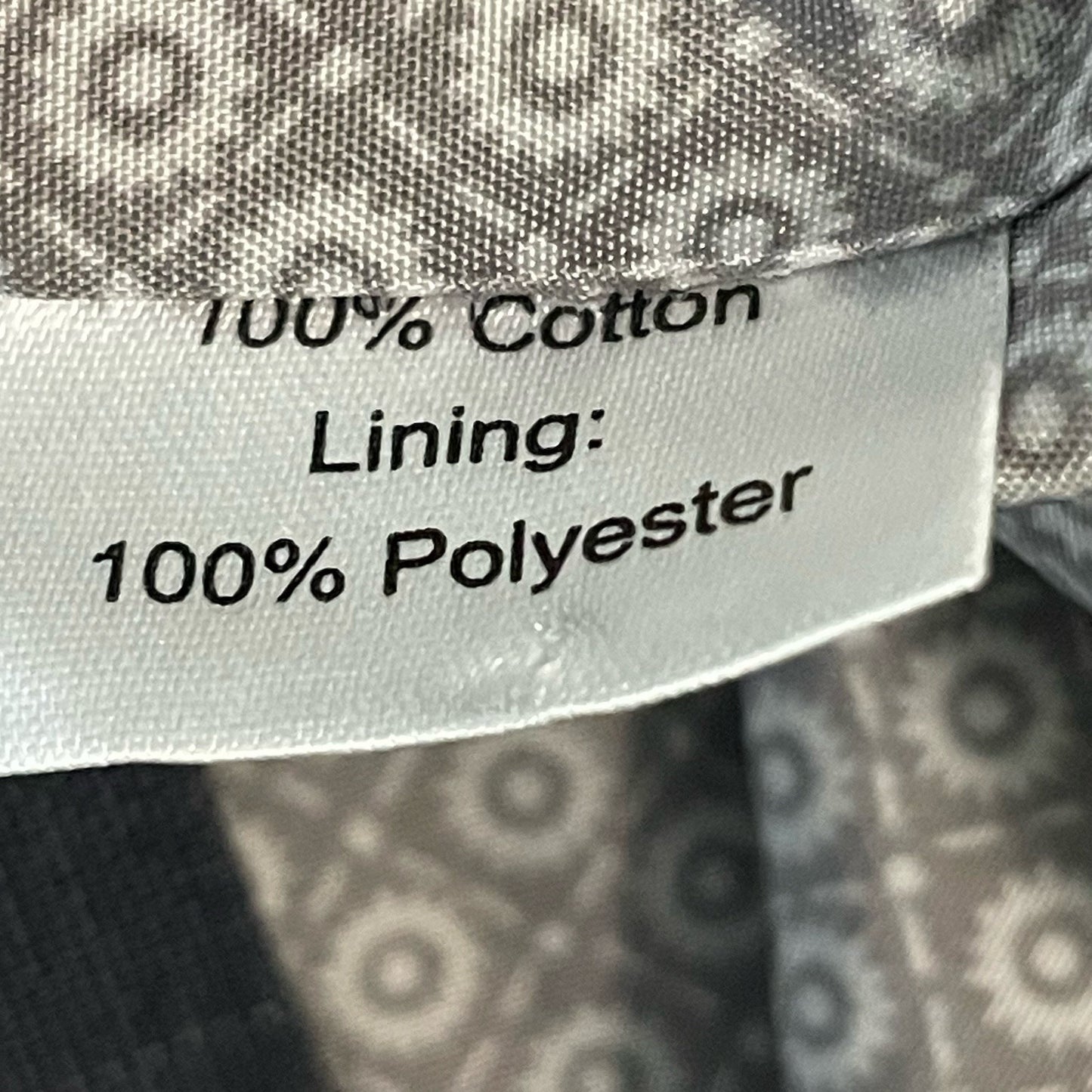 Joseph Abboud Grey Cotton 5 Button Lined Suit Vest Waistcoat Size Medium M