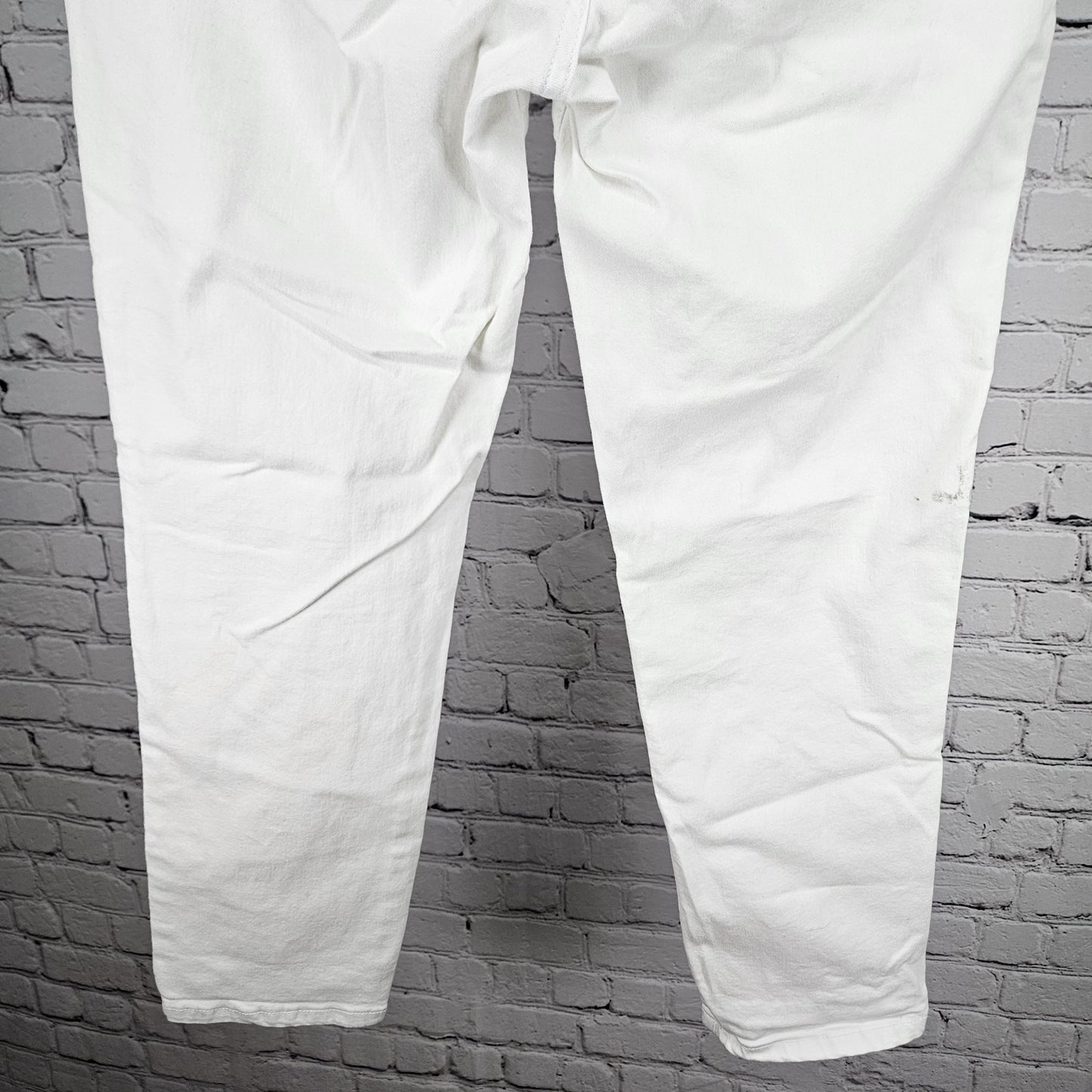 KUT From The Kloth White Reese High Rise Ankle Straight Leg Jeans 8 (30x27)