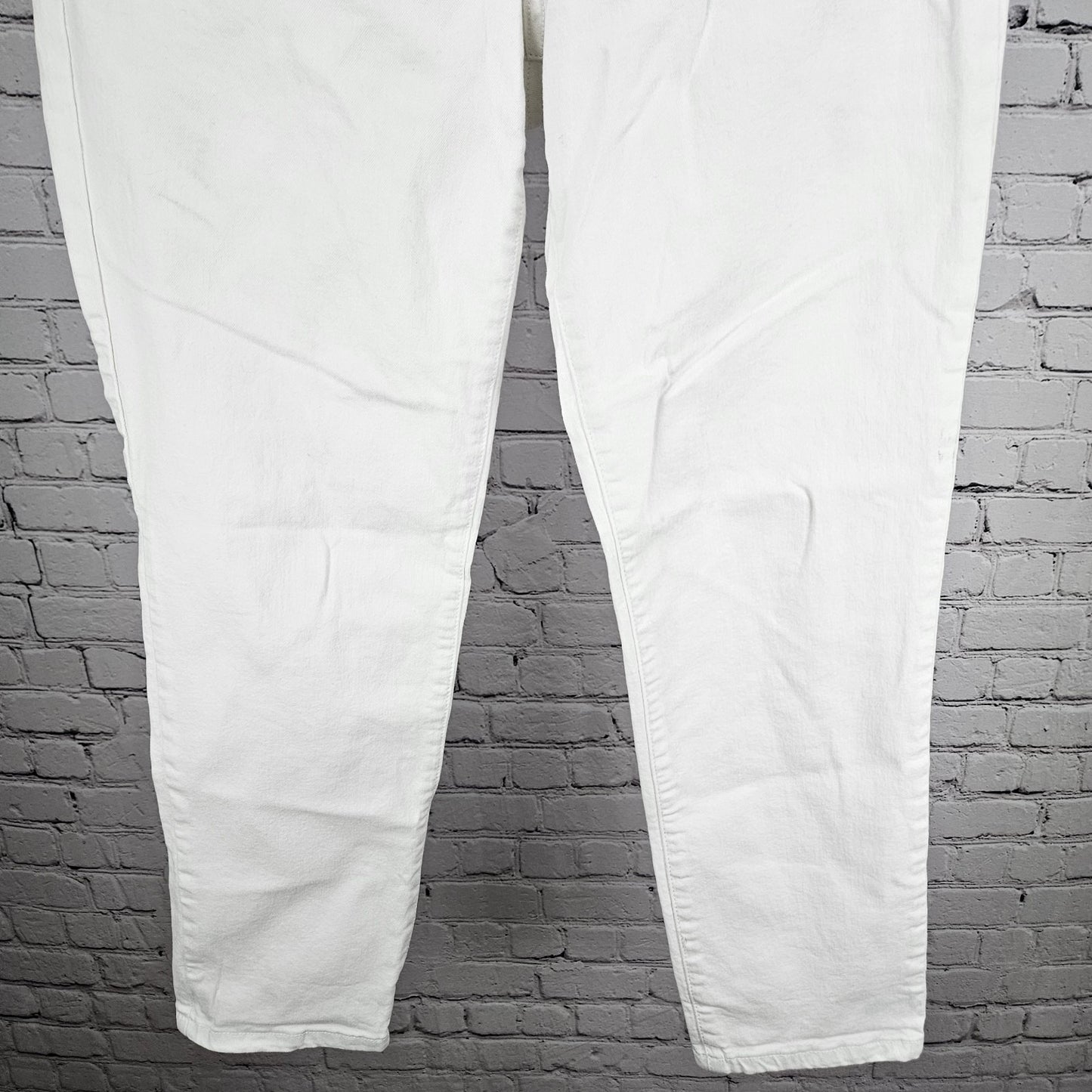 KUT From The Kloth White Reese High Rise Ankle Straight Leg Jeans 8 (30x27)