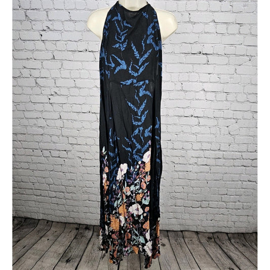 Intimately Free People Multicolor Floral Lightweight Backless Maxi Dress Large L