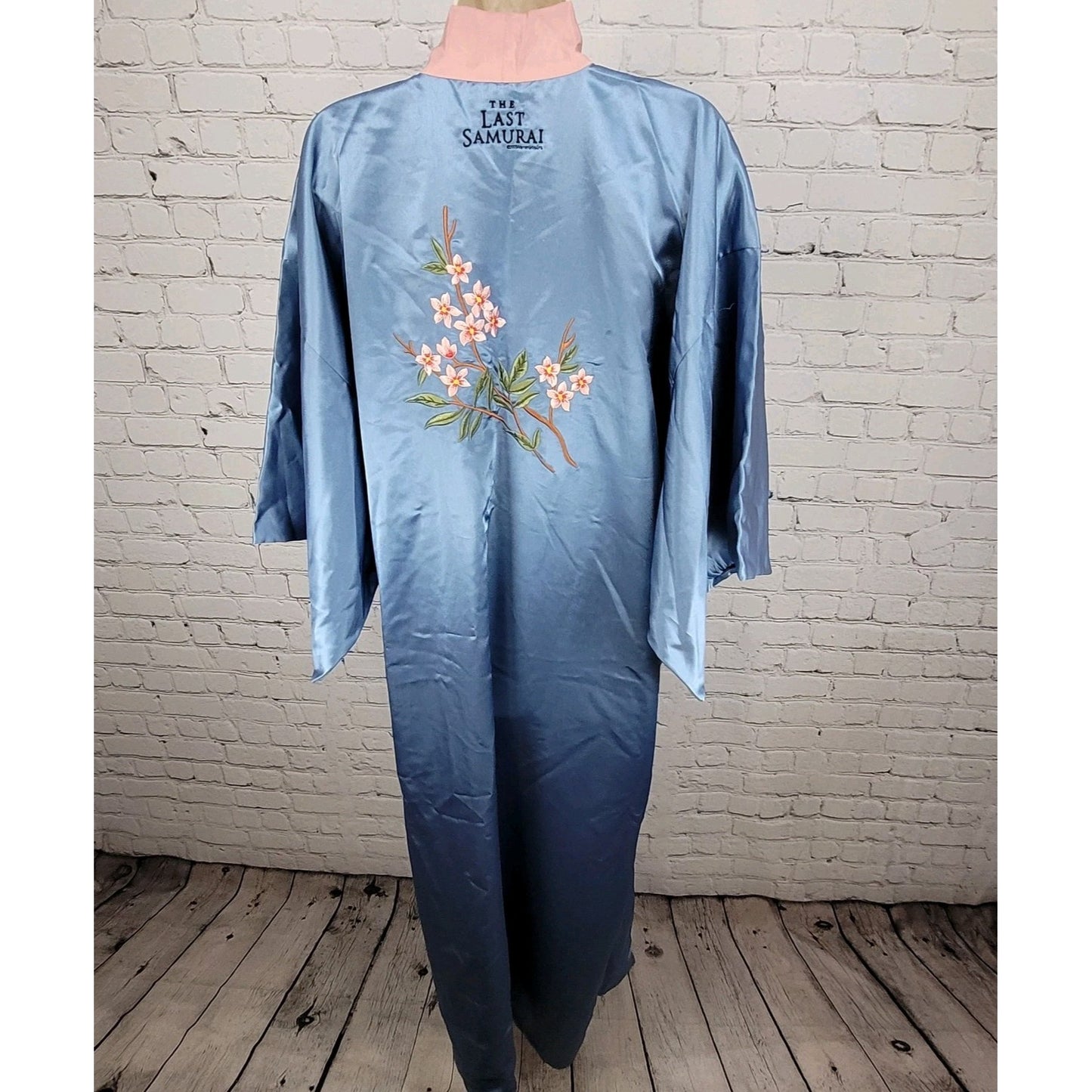 Warner Bros Productions The Last Samurai Blue Cherry Blossom Kimono Robe USA O/S