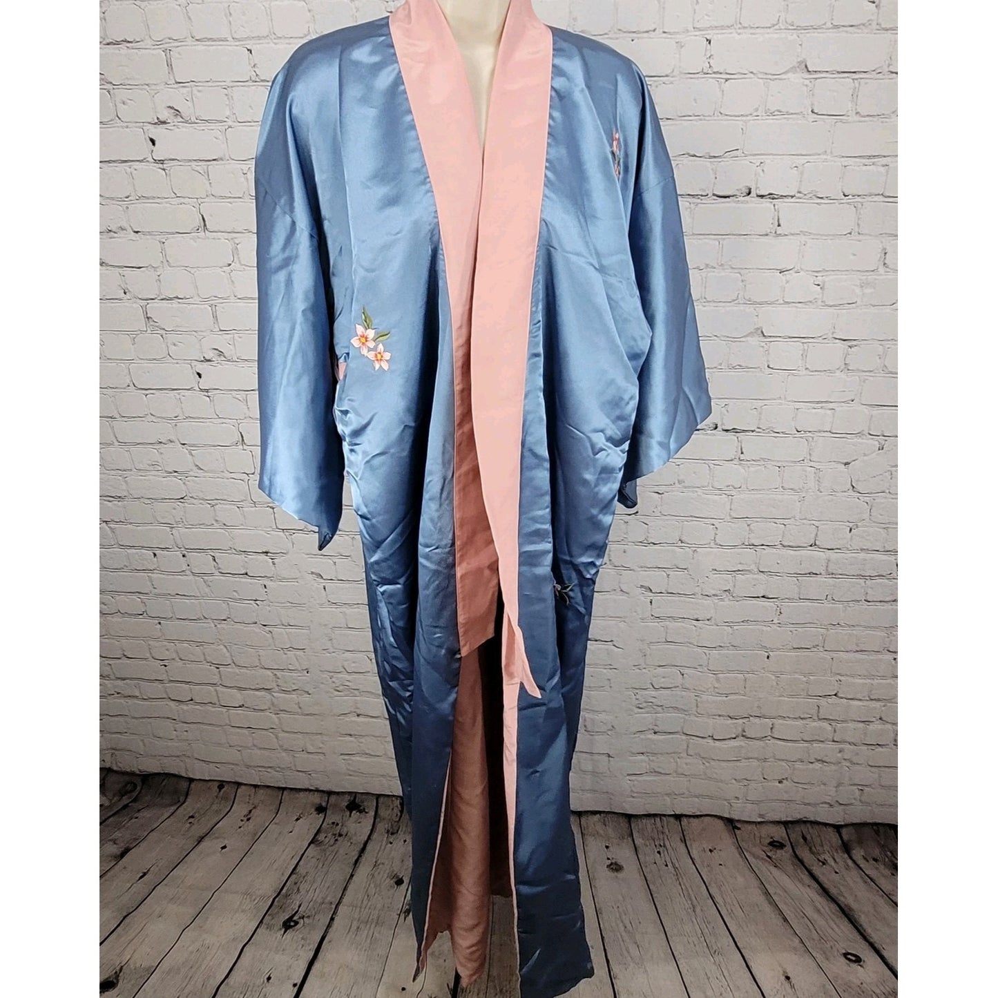 Warner Bros Productions The Last Samurai Blue Cherry Blossom Kimono Robe USA O/S